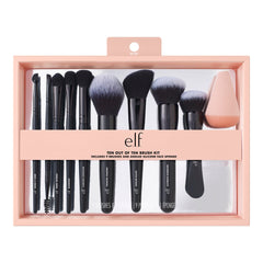 e.l.f. Ten Out Of Ten brush set kit ready for a flawless full-face routine.