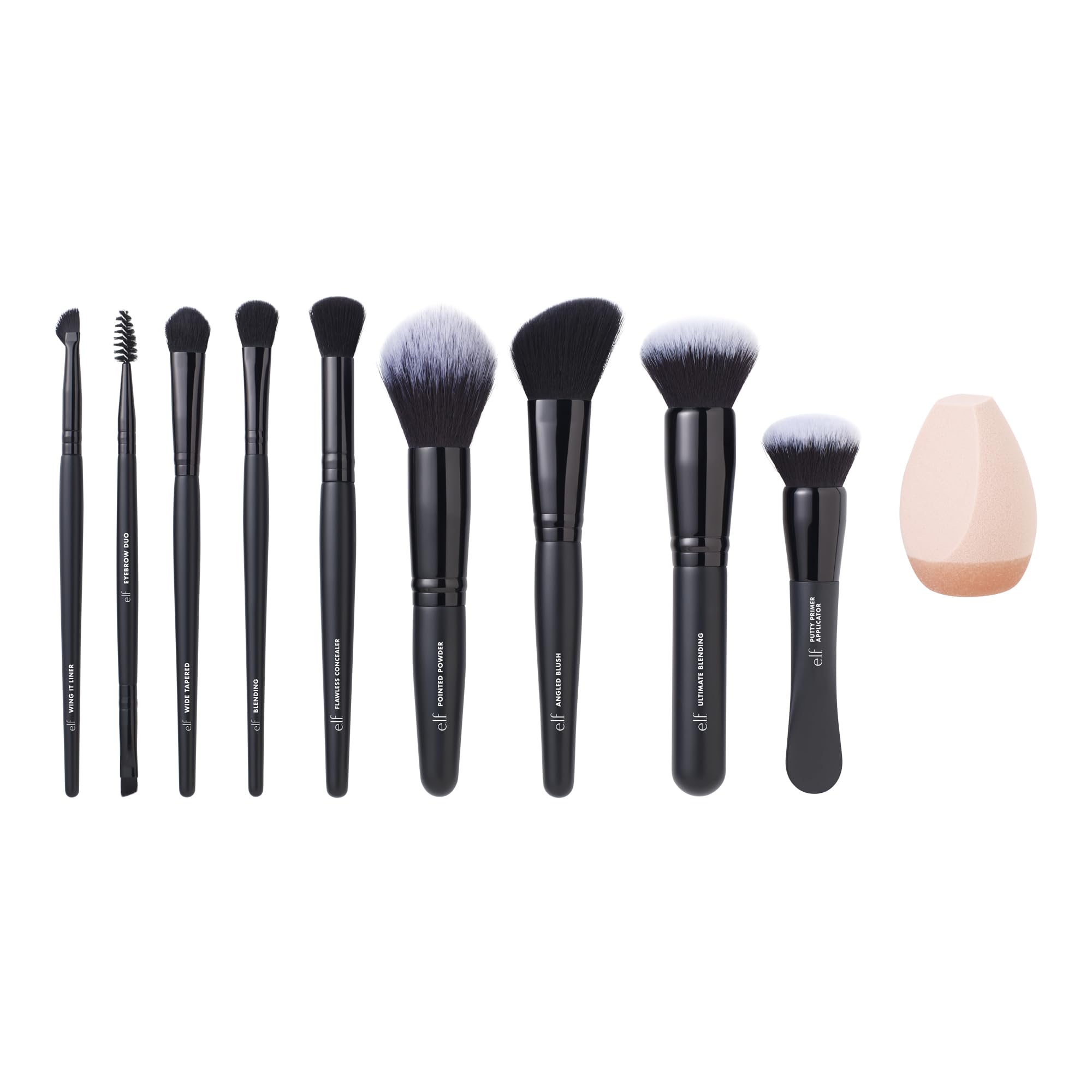 e.l.f. Ten Out Of Ten makeup sponge blends flawlessly for seamless coverage.