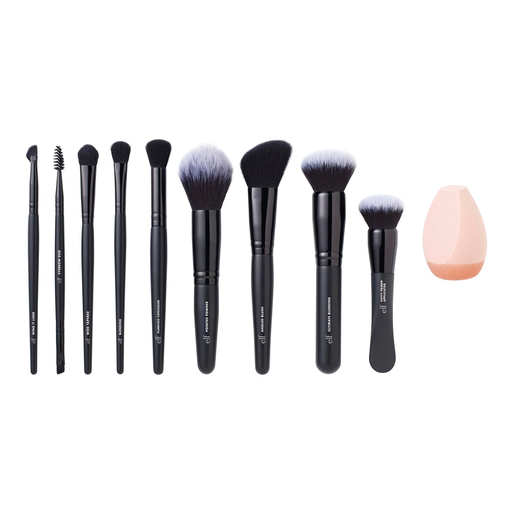 e.l.f. Ten Out Of Ten makeup sponge blends flawlessly for seamless coverage.