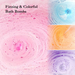Elfinbay bath bomb fragrances variety provides calming lavender and joyful strawberry notes.