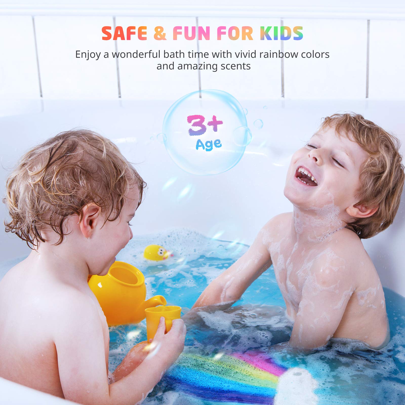 Elfinbay Large 2-pack bath bombs offer long-lasting fizz for extended play