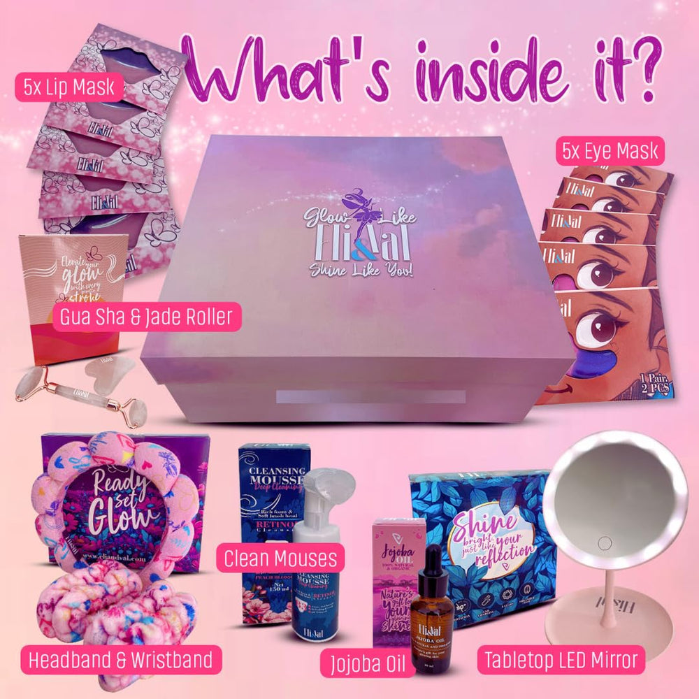 ELI&VAL spa-kit arrangement showcases skincare and self-care essentials for teens