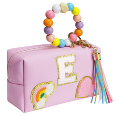 Elilier kids skin care bag patch with personalized initials for stylish storage.
