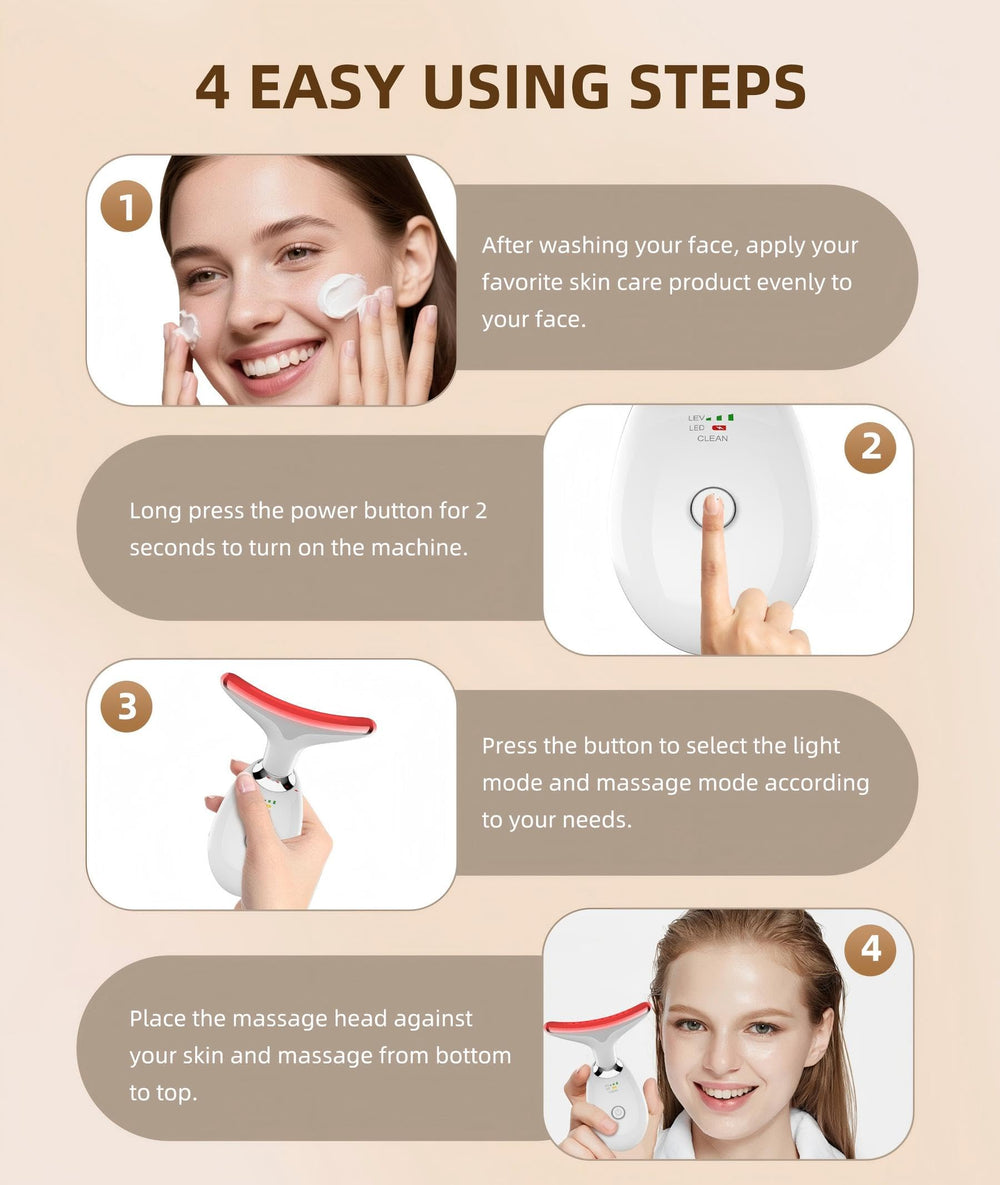ELISHINE white massager packaging and user manual ready for gifting