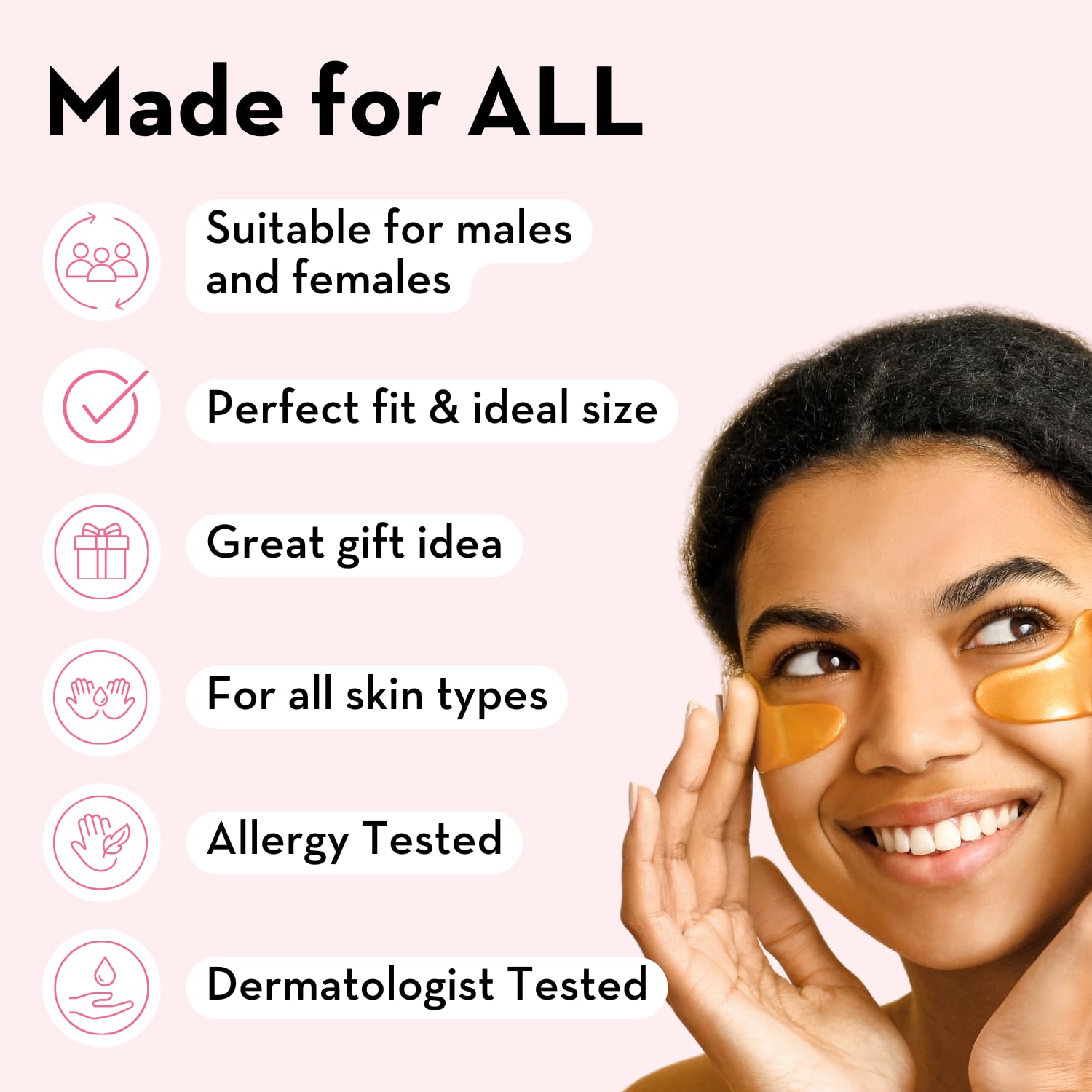 Elizabeth Mott 24K Gold Under Eye Patches with collagen nourish delicate skin and boost hydration