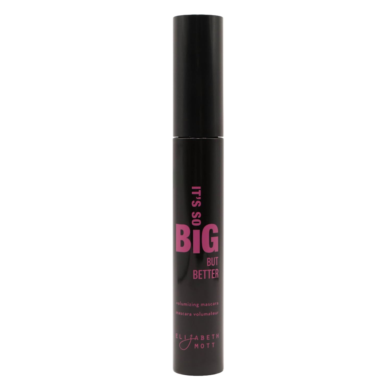 Elizabeth Mott full-size 8ml mascara tube ready for long-term use