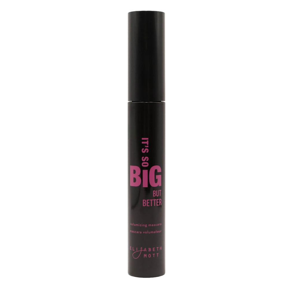 Elizabeth Mott full-size 8ml mascara tube ready for long-term use