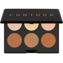 Elizabeth Mott bronzer contour palette packshot with six blendable shades for all skin tones.