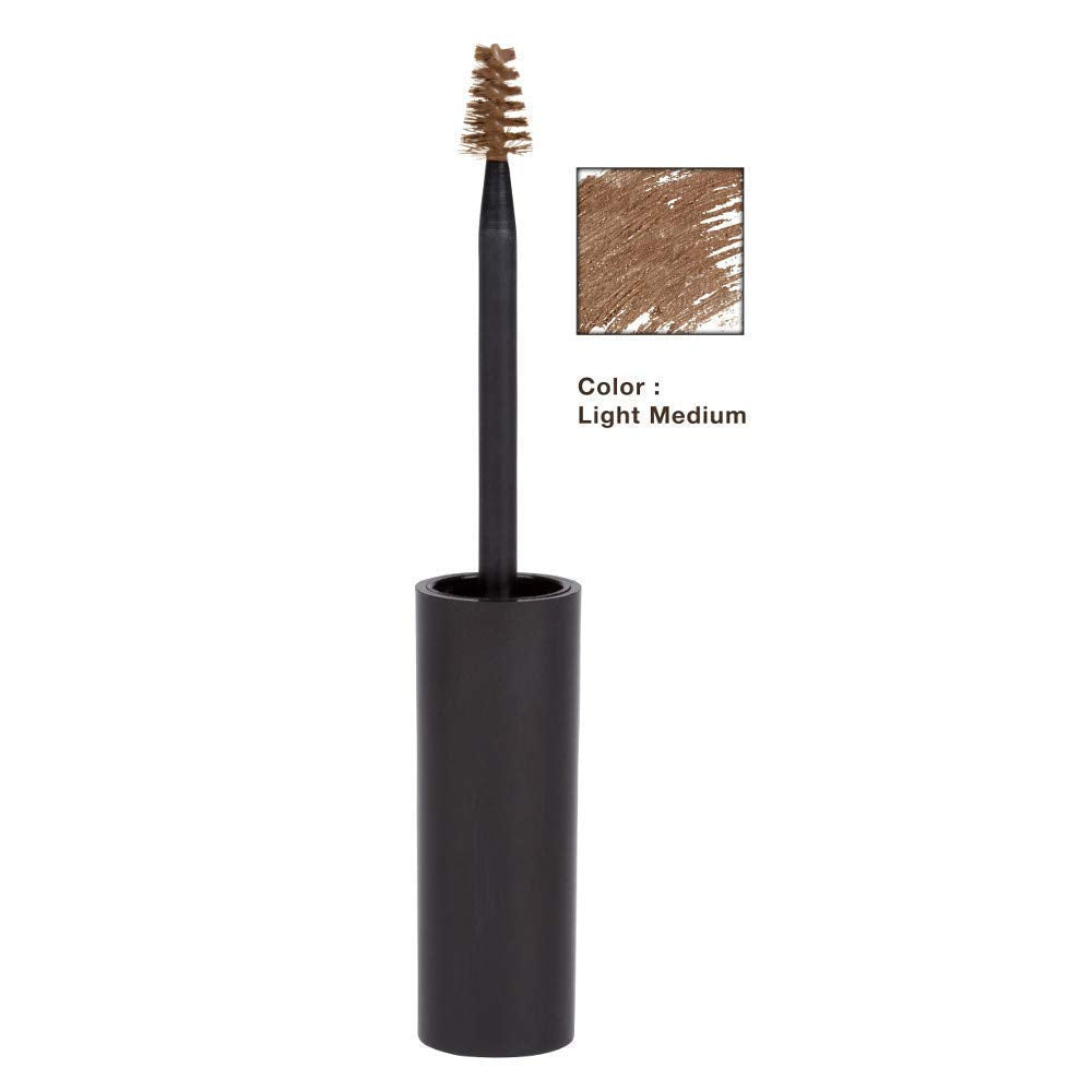 Elizabeth Mott Queen of the Fill brow gel applicator tip applying precise, hair-like color.