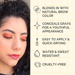 Elizabeth Mott Queen of the Fill brow gel SpiralTech brush for quick, precise shaping.