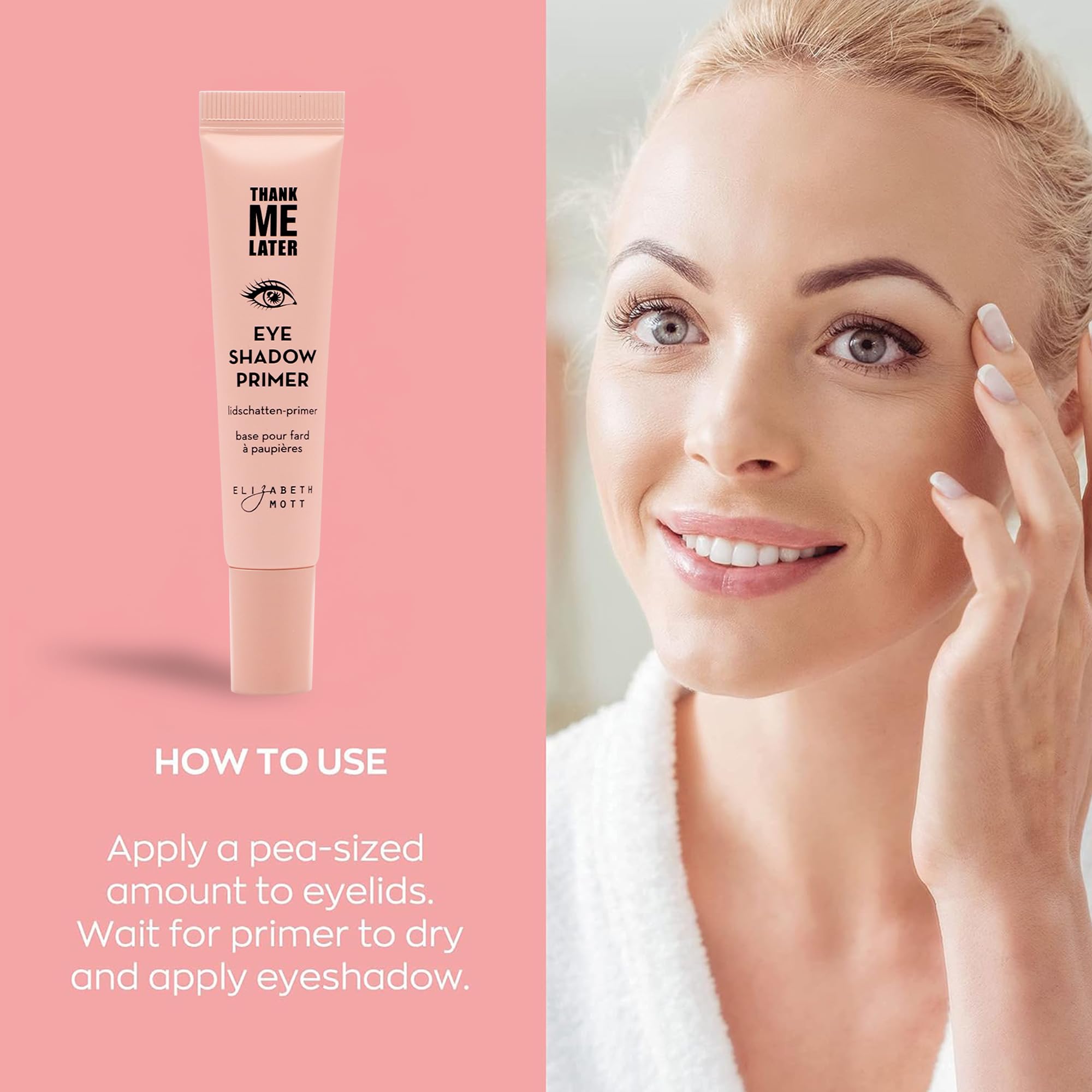 Elizabeth Mott Thank Me Later eye primer lid closeup showing crease prevention