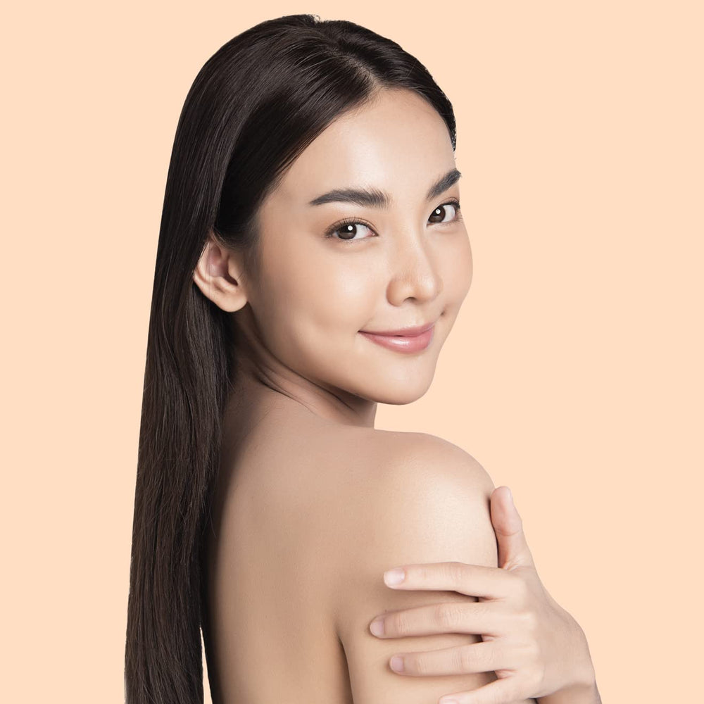 Elizabeth Mott Thank Me Later heat protection demo shows shielding hair during blow-drying