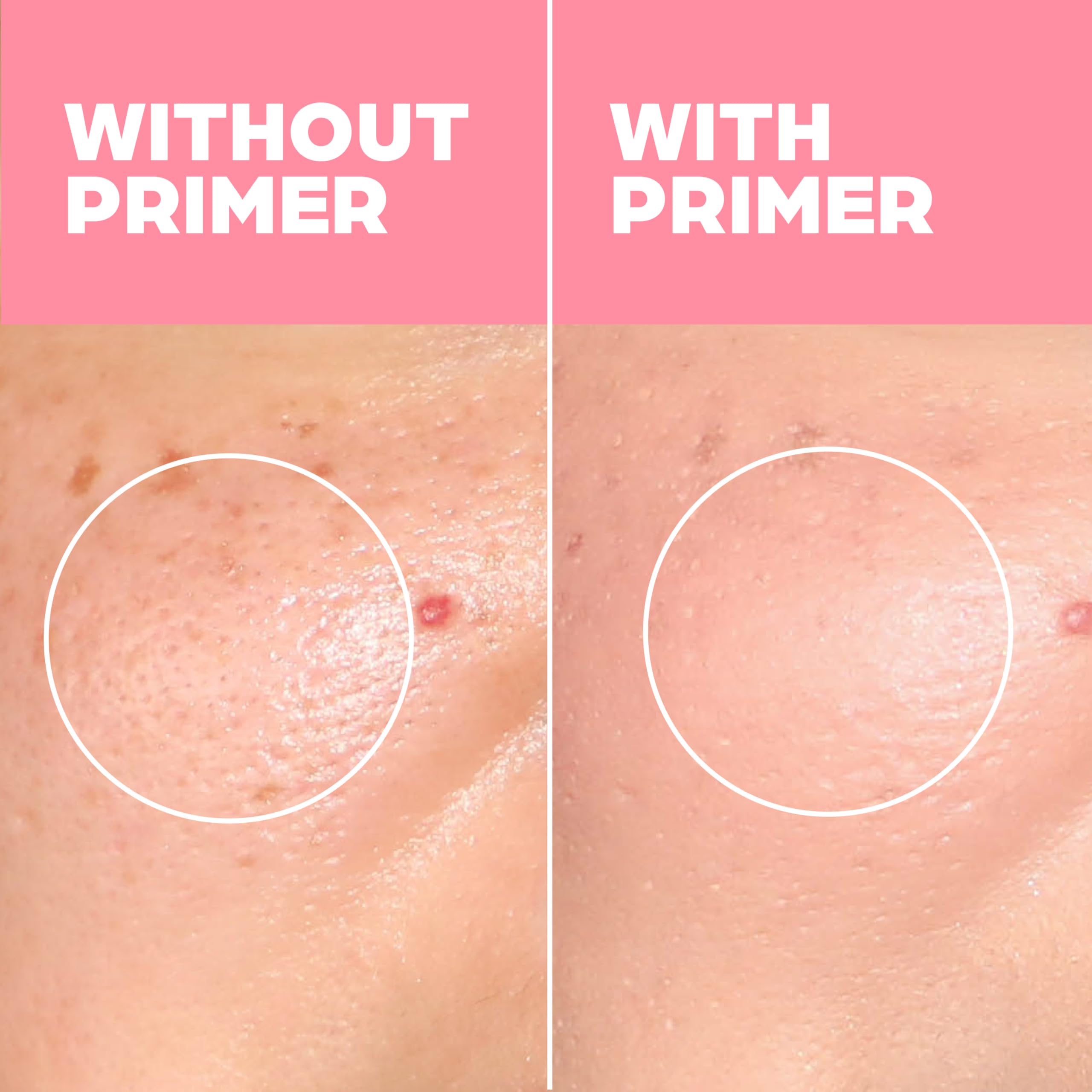 Elizabeth Mott Thank Me Later primer dispenser demonstrates easy, mess-free application.