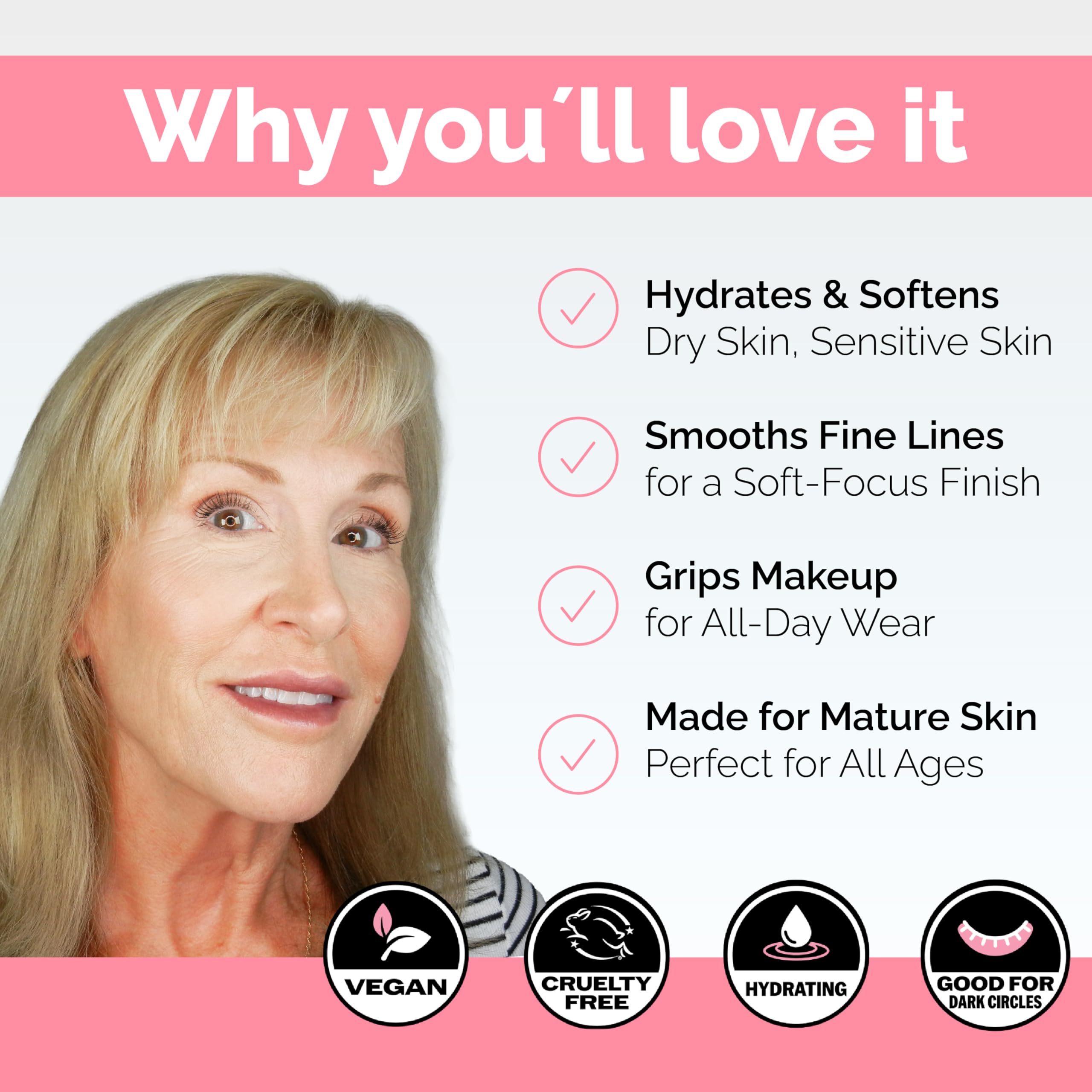 Elizabeth Mott Thank Me Later primer being applied for a smooth base.