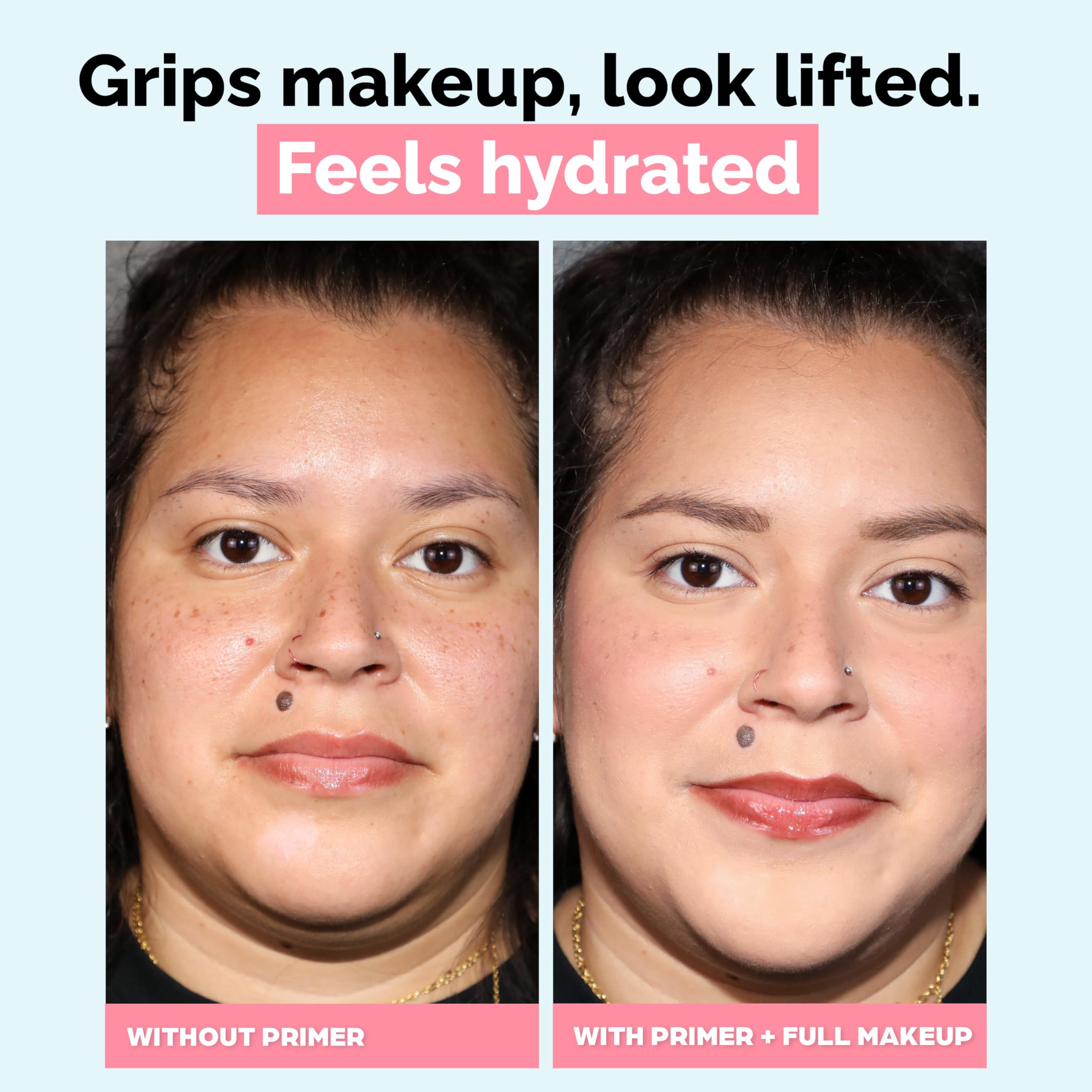 Elizabeth Mott Thank Me Later primer packaging highlights lightweight, breathable wear.