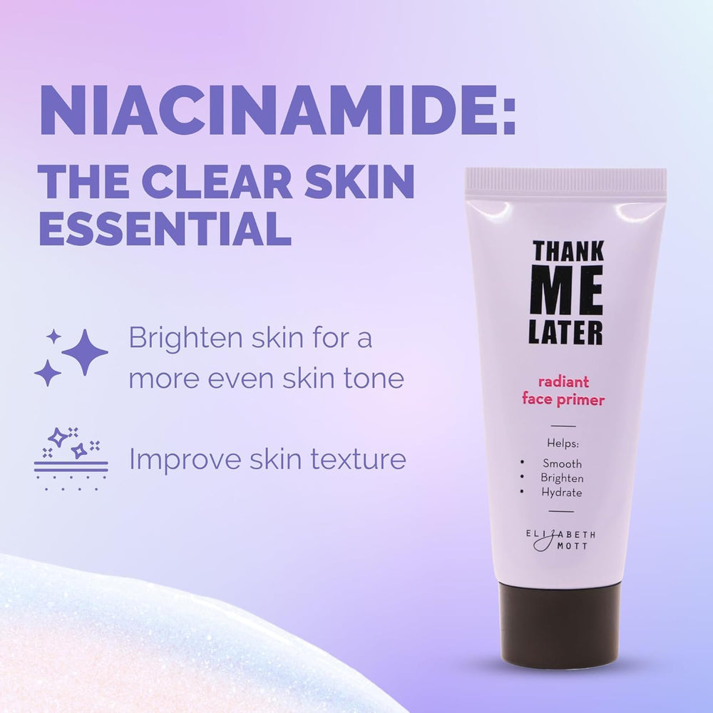 Elizabeth Mott Thank Me Later Radiant Face Primer cruelty-free badge—conscious beauty choice.