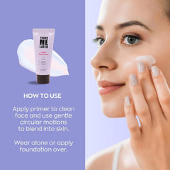 Elizabeth Mott Thank Me Later Radiant Face Primer finish—helps makeup last longer without creasing.