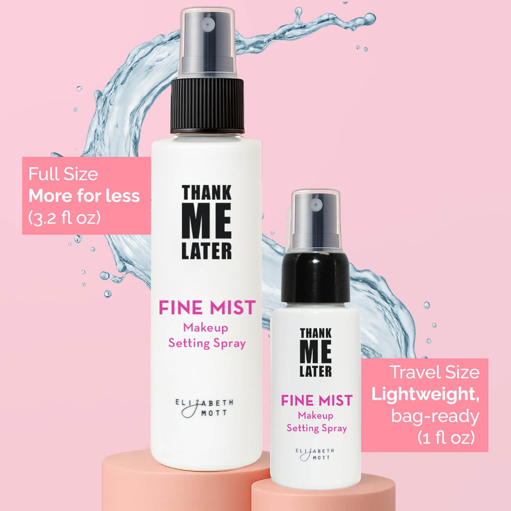 Elizabeth Mott Thank Me Later mist creates a soft glow on the skin.