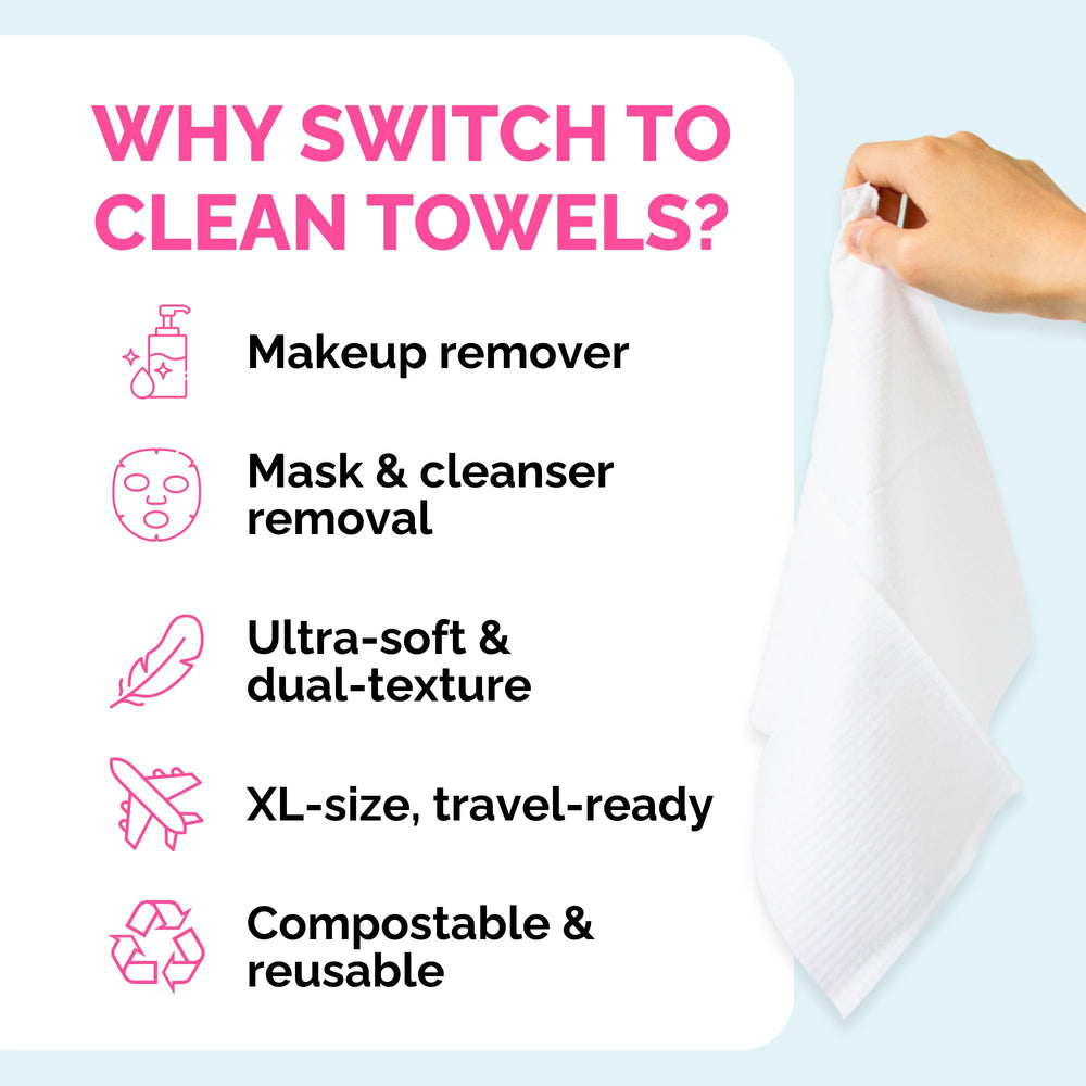 Elizabeth Mott Thank Me Later towel close-up emphasizes ultra-soft feel for sensitive skin