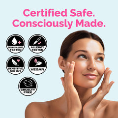 Elizabeth Mott Thank Me Later two-sided towel close-up shows smooth and textured surfaces for cleansing