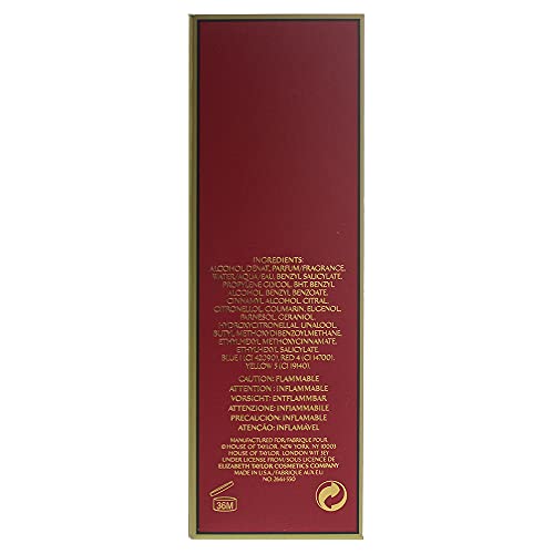 Elizabeth Taylor Diamonds & Rubies EDT close-up highlights sparkling facets and luxury mood.