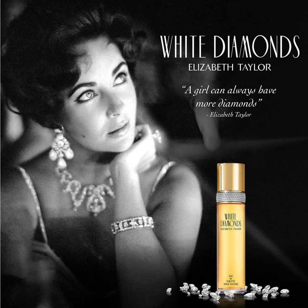 Elizabeth Taylor White Diamonds opens with florals for refined daytime aura.