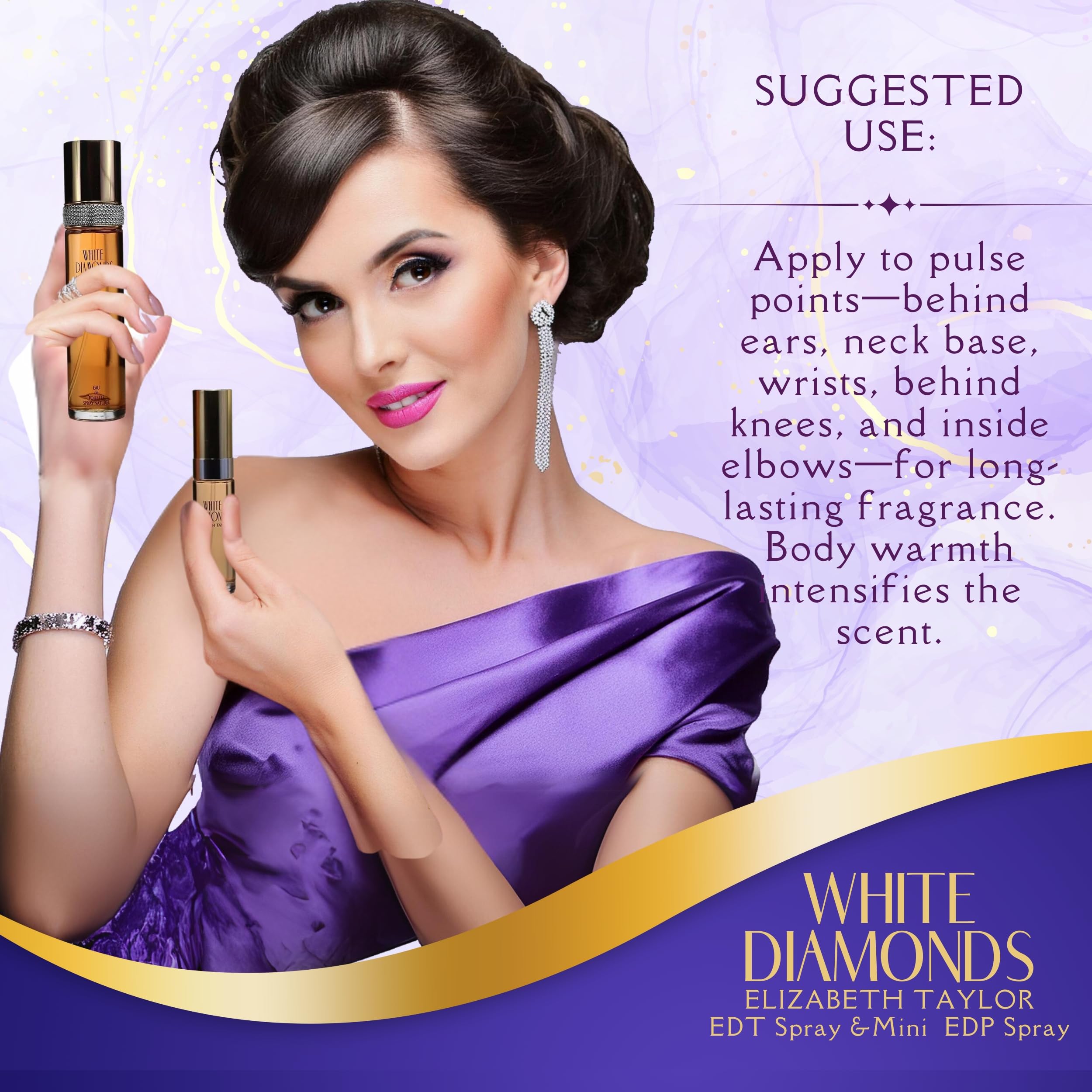 Elizabeth Taylor White Diamonds gentle body wash offers a refreshing cleanse with fragrance.