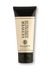 Elizabeth W hand cream texture close-up with vetiver and citrus notes for smooth skin.