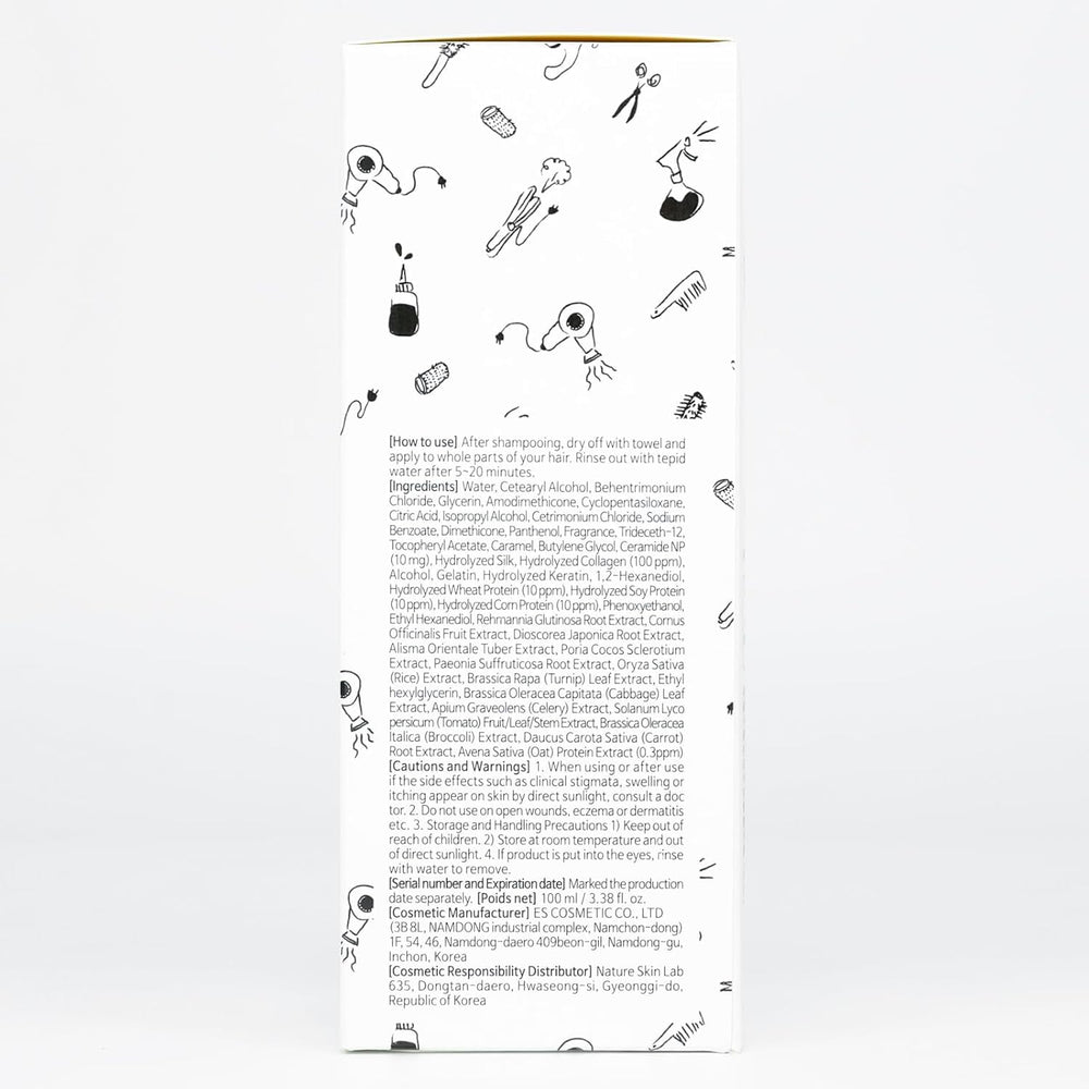Elizavecca Cer-100 application on hair demonstrating massage and even distribution