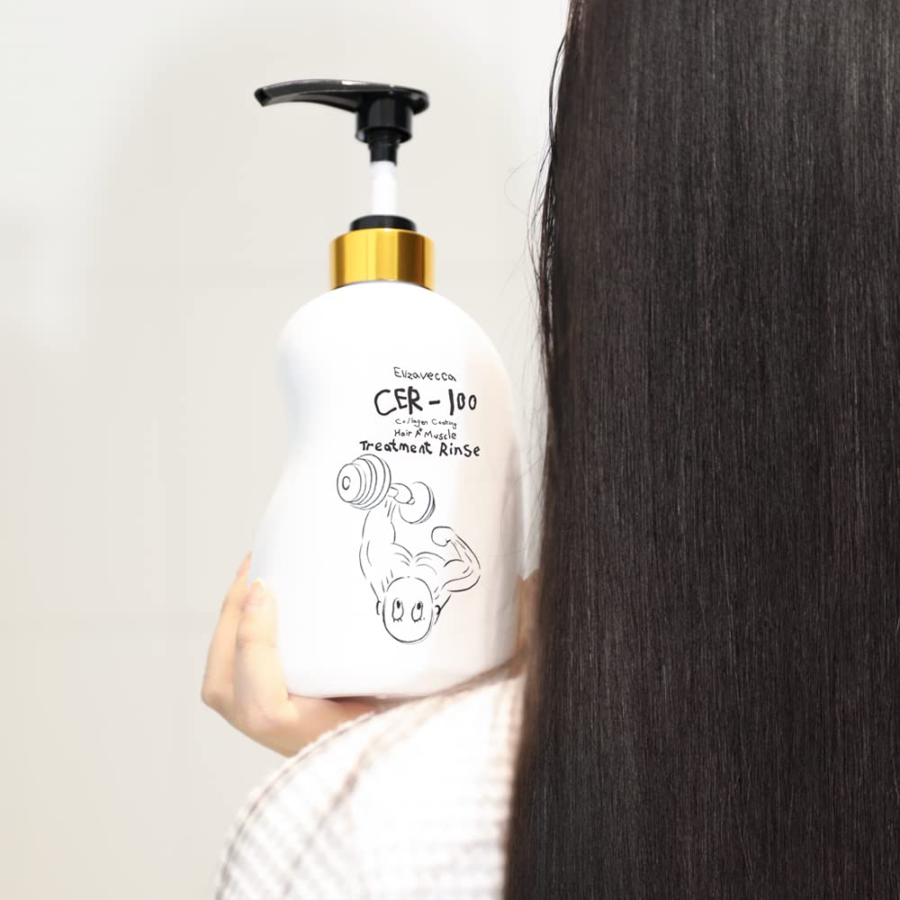 Elizavecca post-use hair shot reveals hydrated, healthy-looking ends