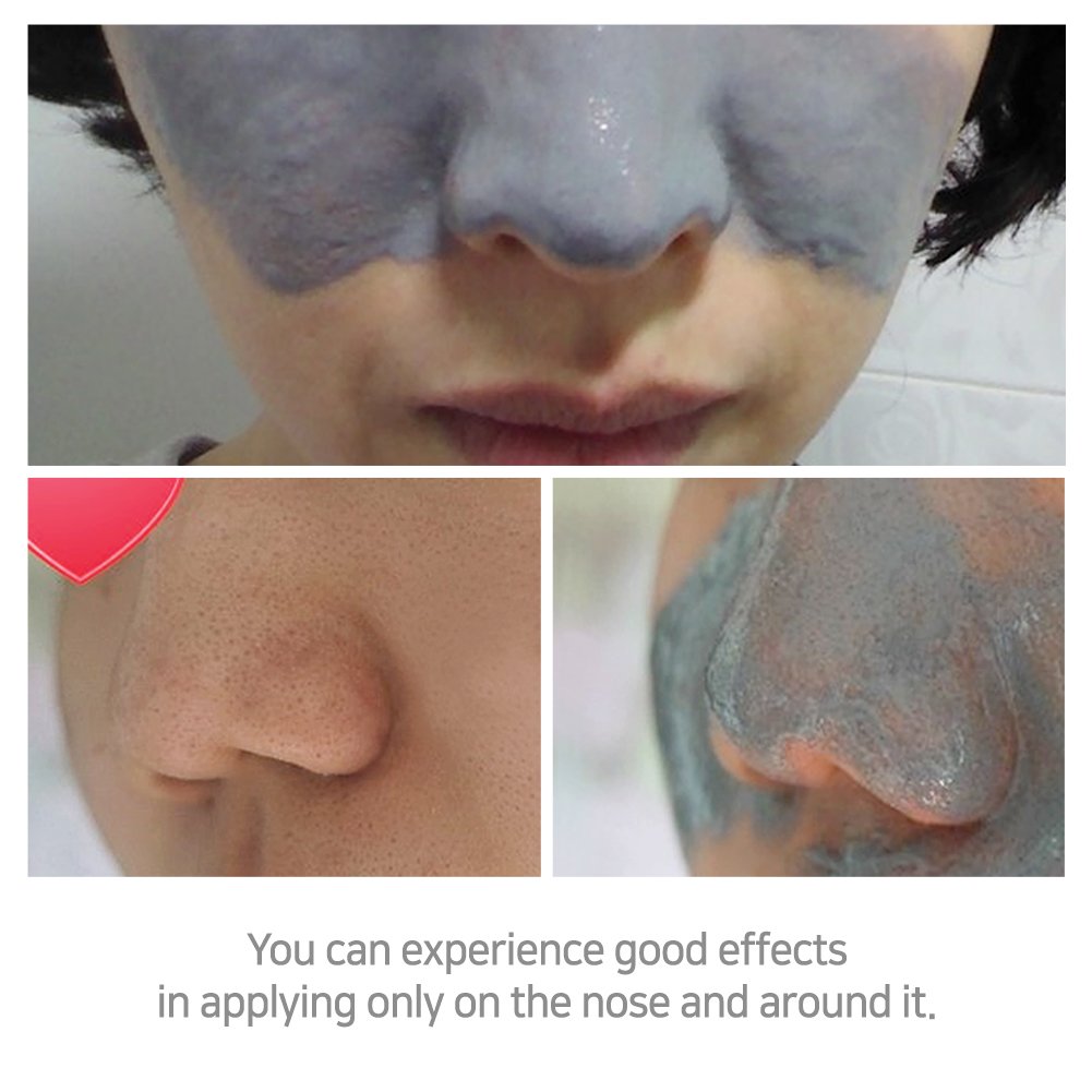 Elizavecca Hell Pore strip close-up showing charcoal strips absorbing oil.
