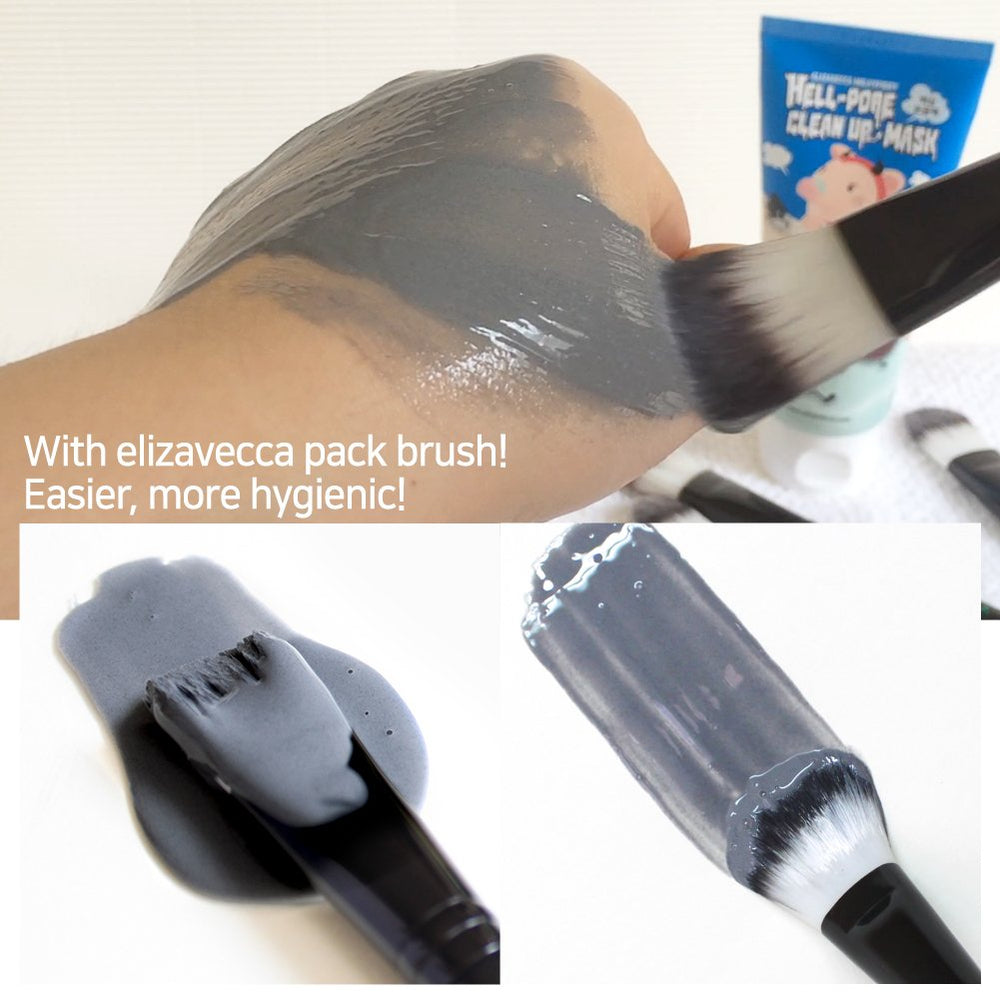 Elizavecca Milky Piggy Hell Pore mask drying stage signals peel-off readiness.