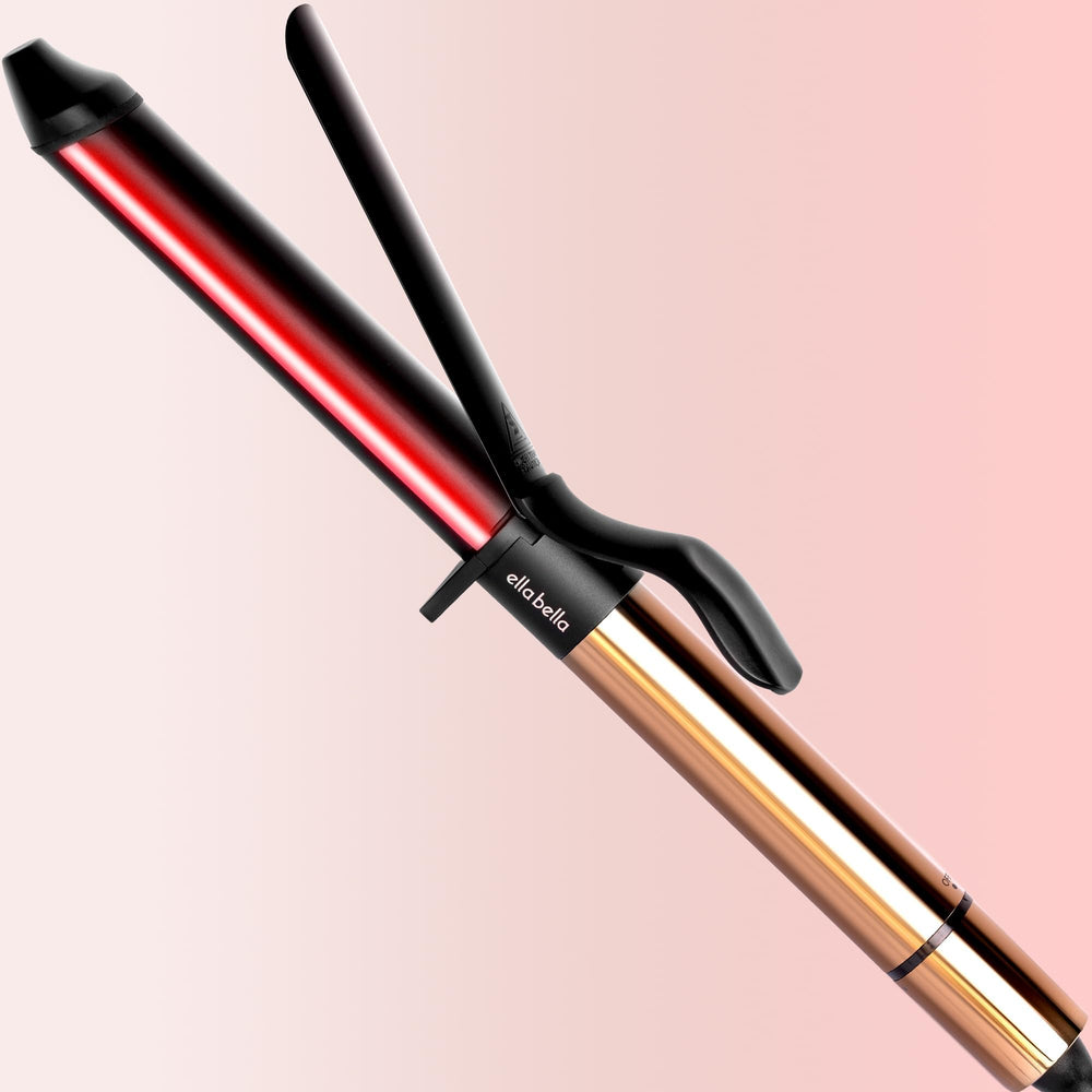 ELLA BELLA Curling Iron 1.25-inch barrel for smooth, glossy curls with infrared heat.