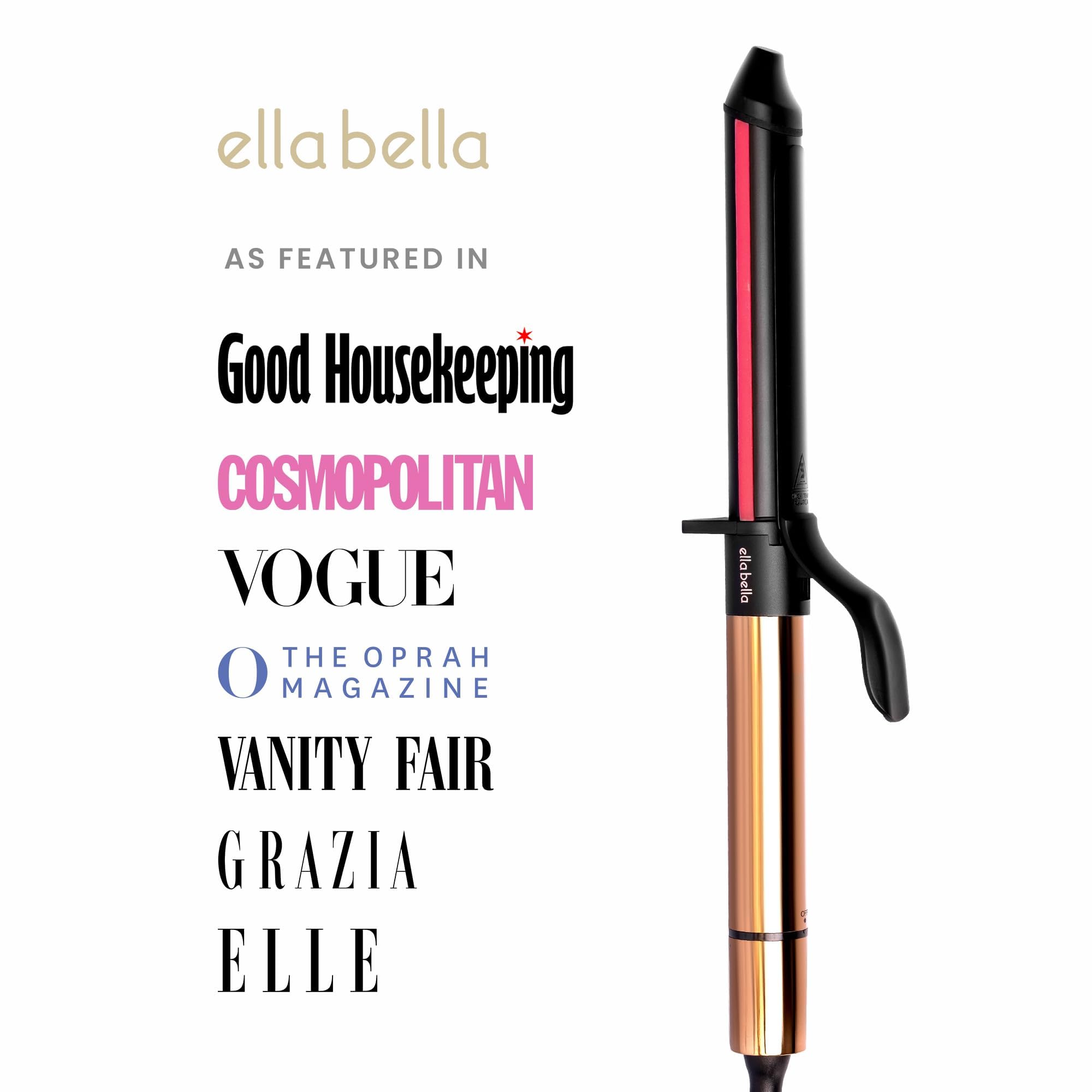 ELLA BELLA Curling Iron digital display lets you set precise temperatures.