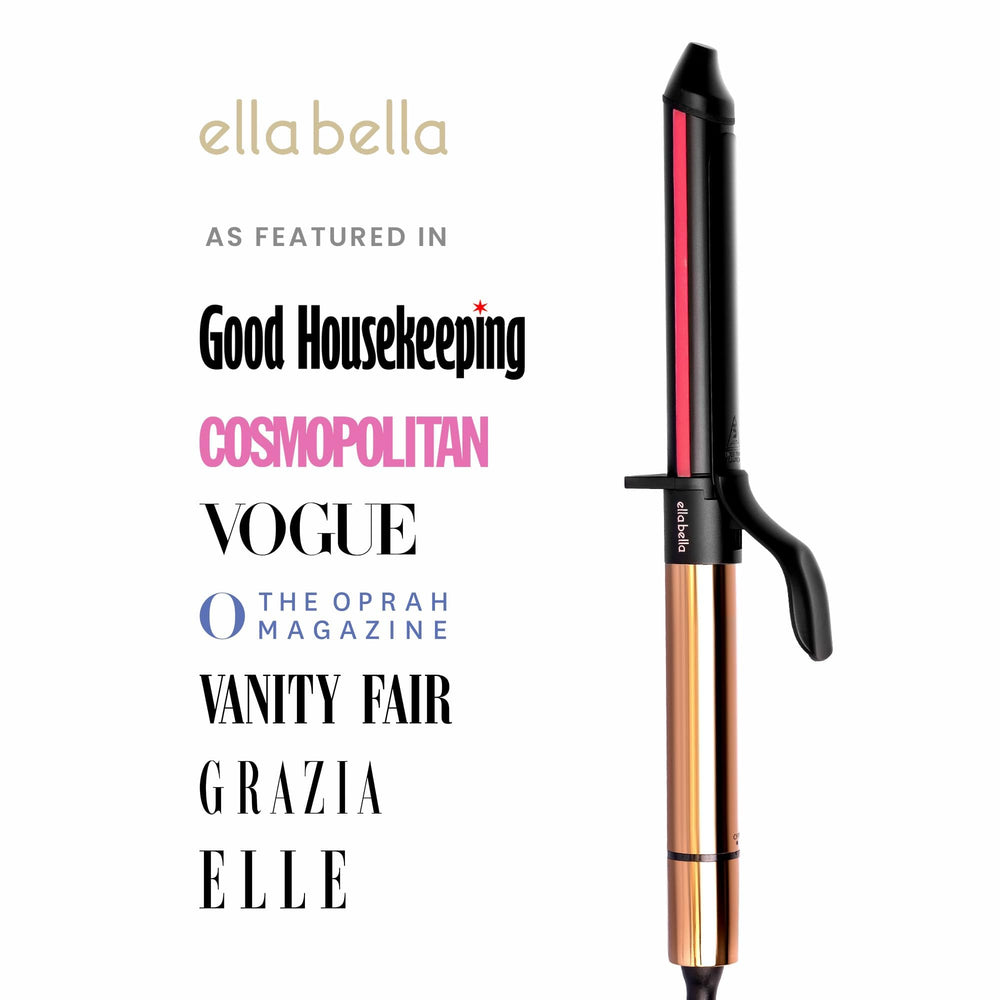 ELLA BELLA Curling Iron digital display lets you set precise temperatures.