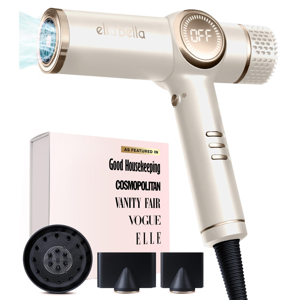 ELLA BELLA professional ionic hair dryer for smooth, frizz-free finish