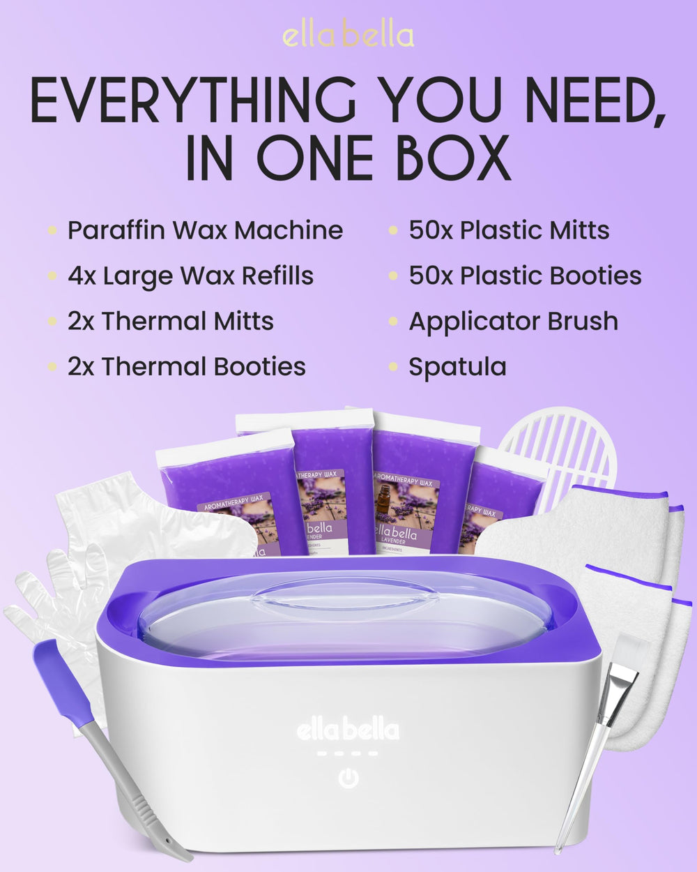 ELLA BELLA soothing warm bath creates smoother skin in minutes