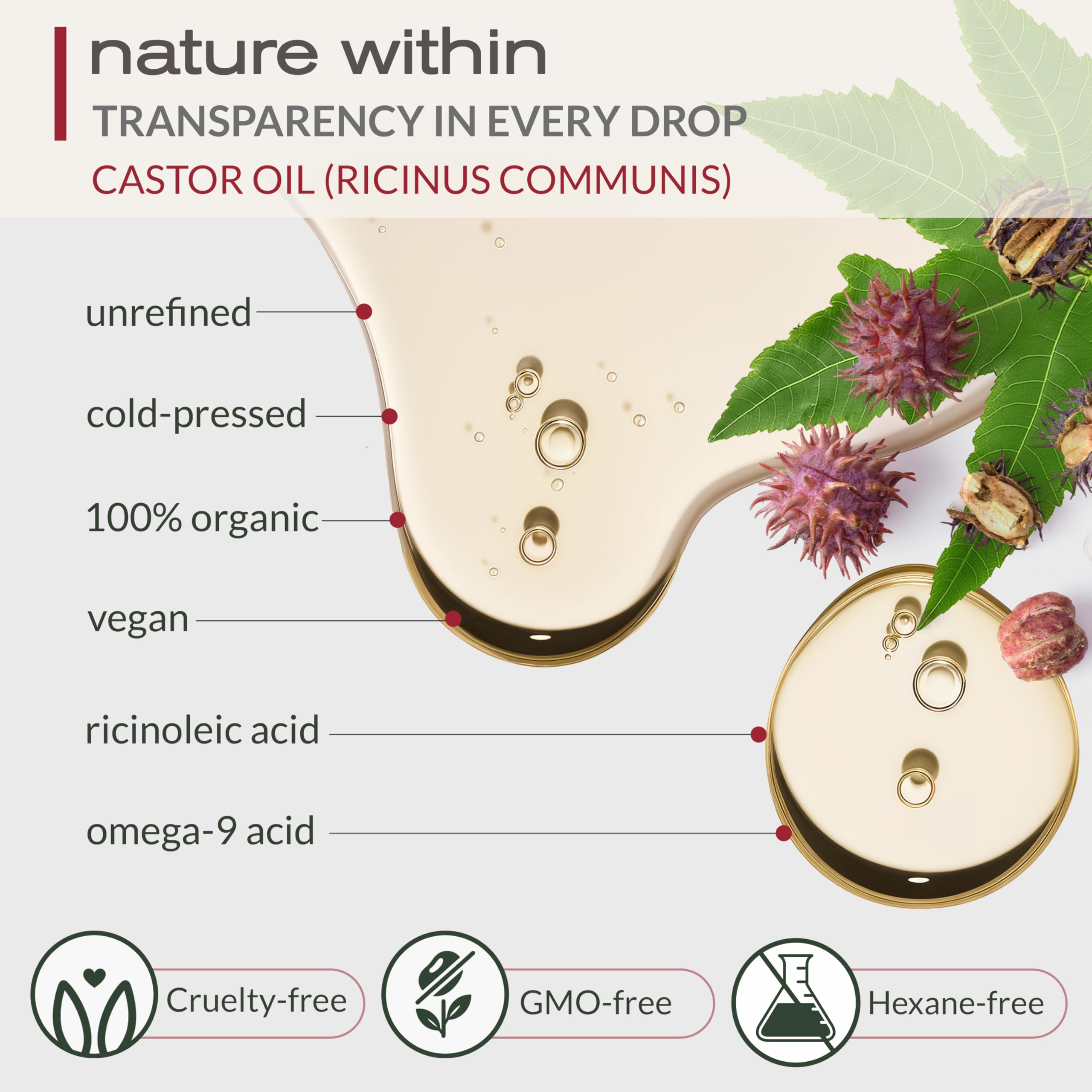 Ella & Eden castor oil lashes-brows focus for natural definition.