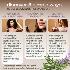 Ella & Eden rosemary oil diffuser scene suggesting calming aromatherapy.