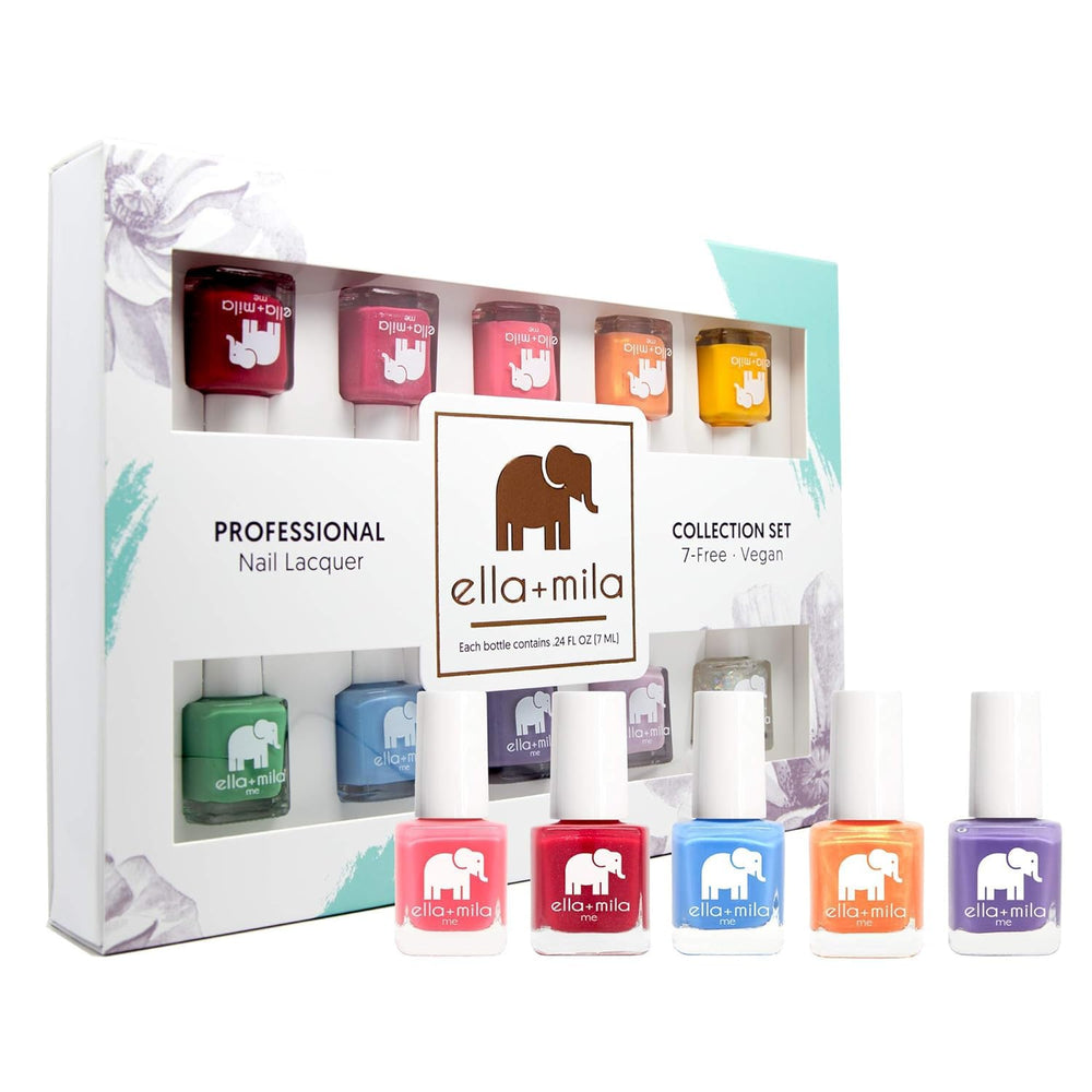 ella-mila me collection travel-friendly 0.24 fl oz bottles ideal for on-the-go touch-ups.