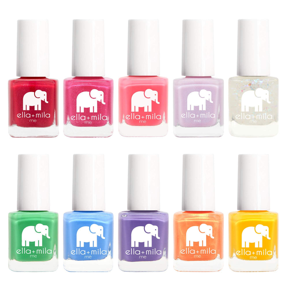 ella-mila me collection vegan, cruelty-free polish bottle emphasizing ethical beauty.