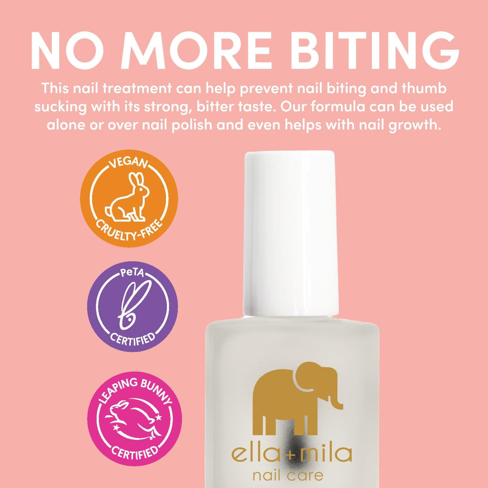 ella-mila No More Biting apply-detail demonstrates easy brush-on use for kids