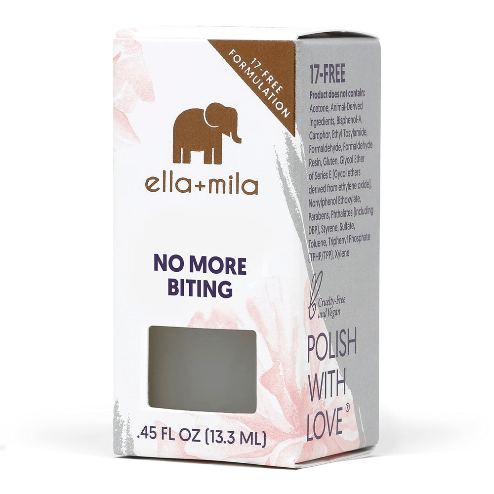 ella-mila No More Biting packaging-on-shelf shows a convenient two-pack option