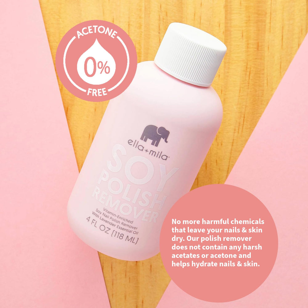 Vitamin A, C & E in Ella Mila nourish skin and nails.