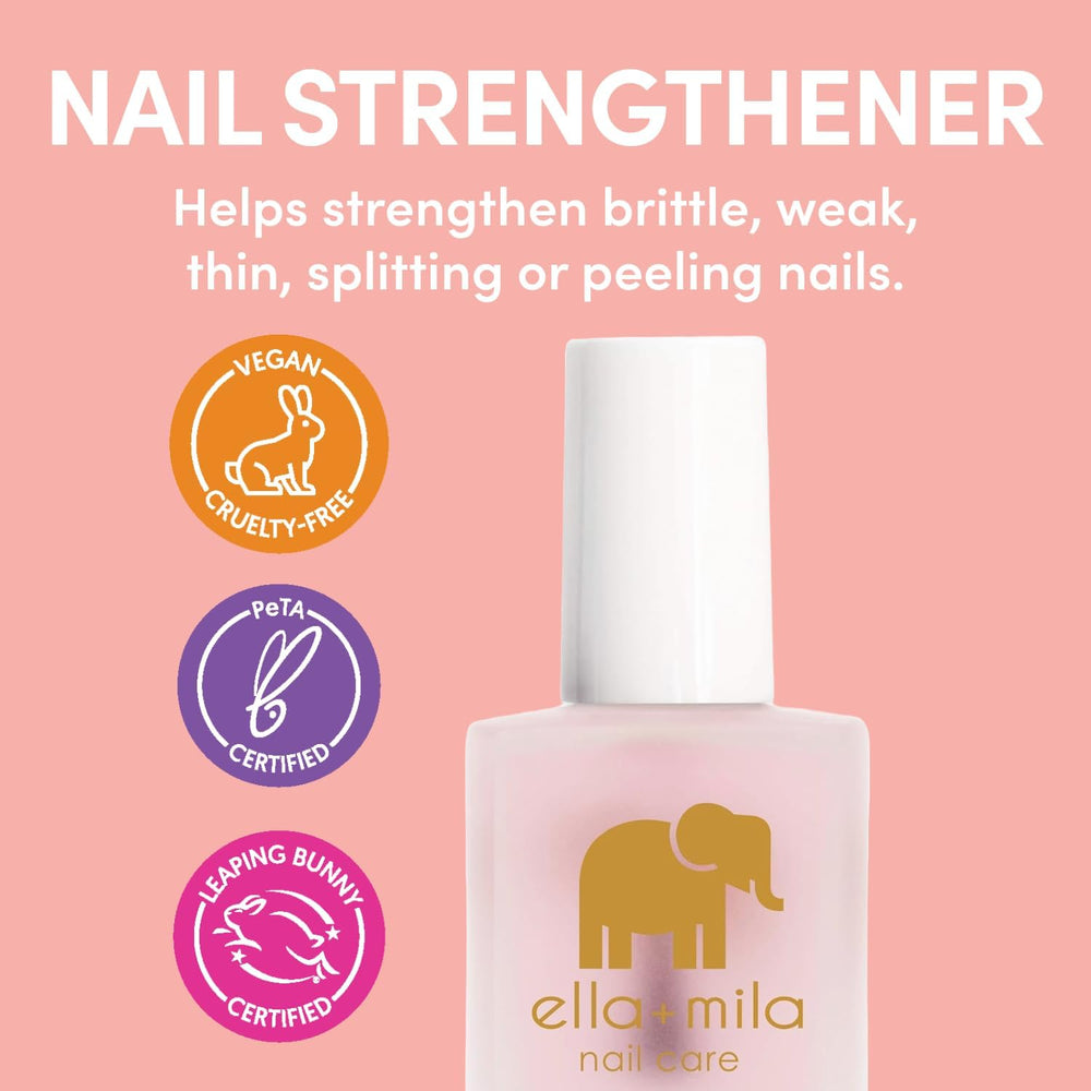 ella+mila First Aid Kiss nails-closeup-gloss shows nourished, glossy finish