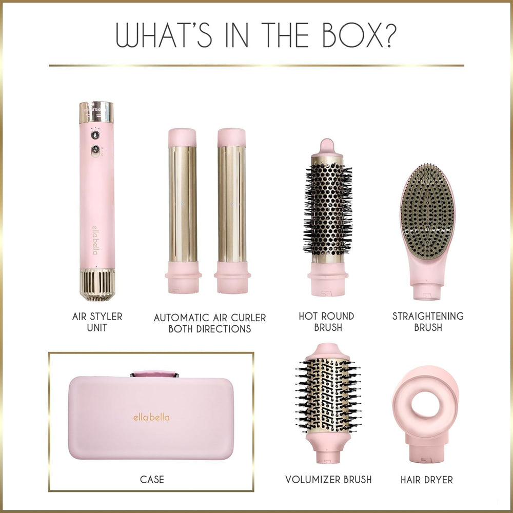ELLA BELLA anti-frizz feature helps reduce flyaways for a polished finish.