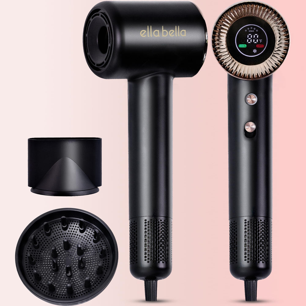 ELLA BELLA compact dryer operates quietly during use for uninterrupted routines