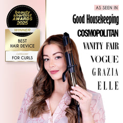 ELLA BELLA Curling Iron 1.5in digital display delivers precise heat control.