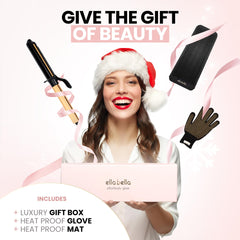 ELLA BELLA Curling Iron 1.5in temperature range enables customized styling.