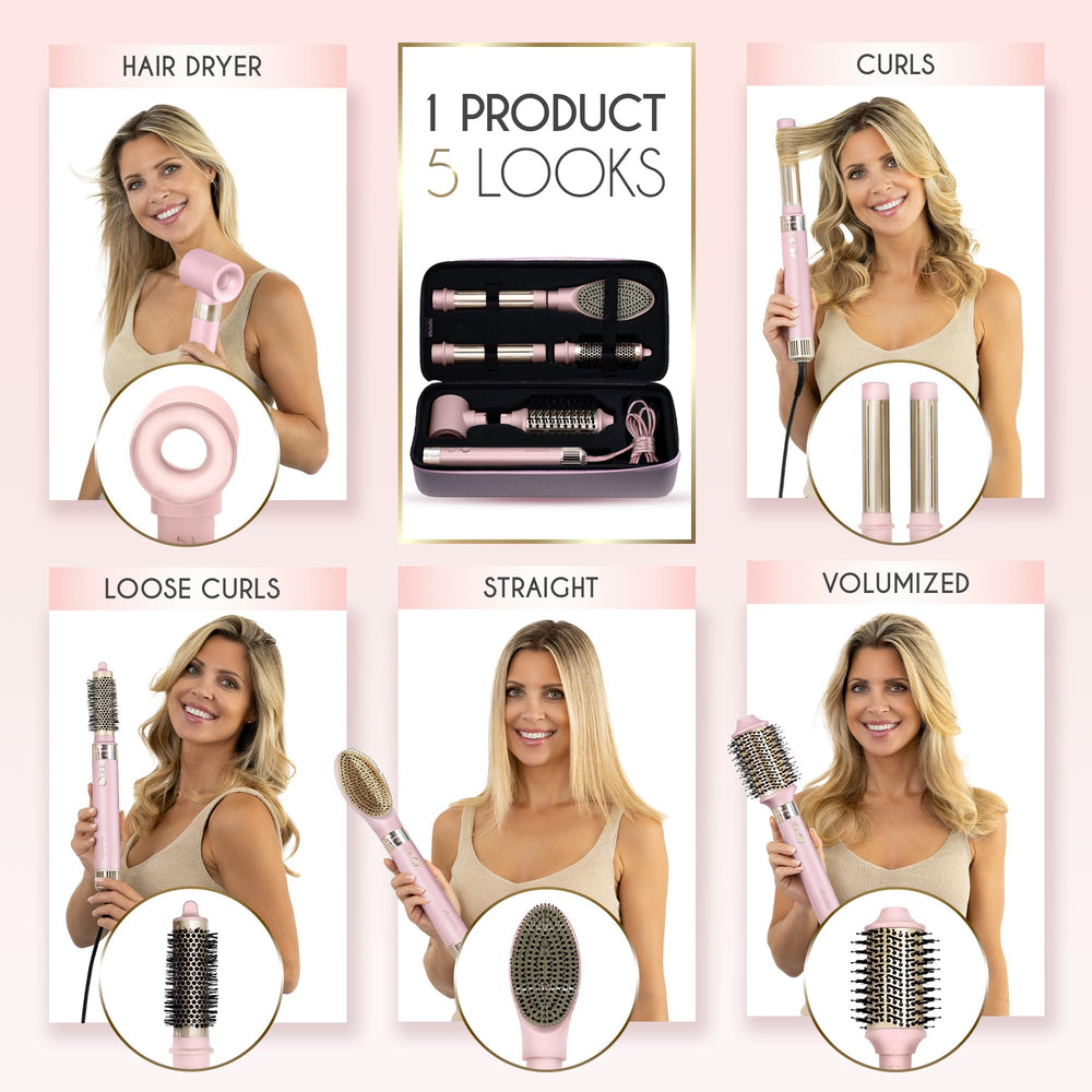 ELLA BELLA hair dryer brush delivers gentle styling with smooth results.